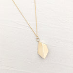 Heart Necklace in Brass and Gold